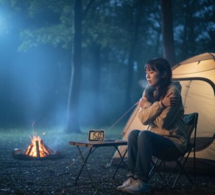 キャンプ 15度 寝るとき