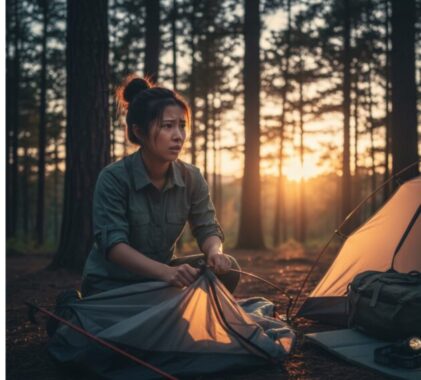 ソロキャンプ テント 女子