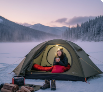 ソロキャンプ 女子 冬 寒さ対策