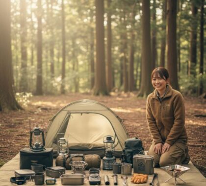 ソロキャンプ 必需品 女子