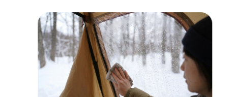 冬キャンプ 結露対策 テント