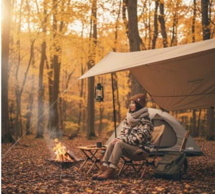 秋キャンプ 服装 レディース おしゃれ